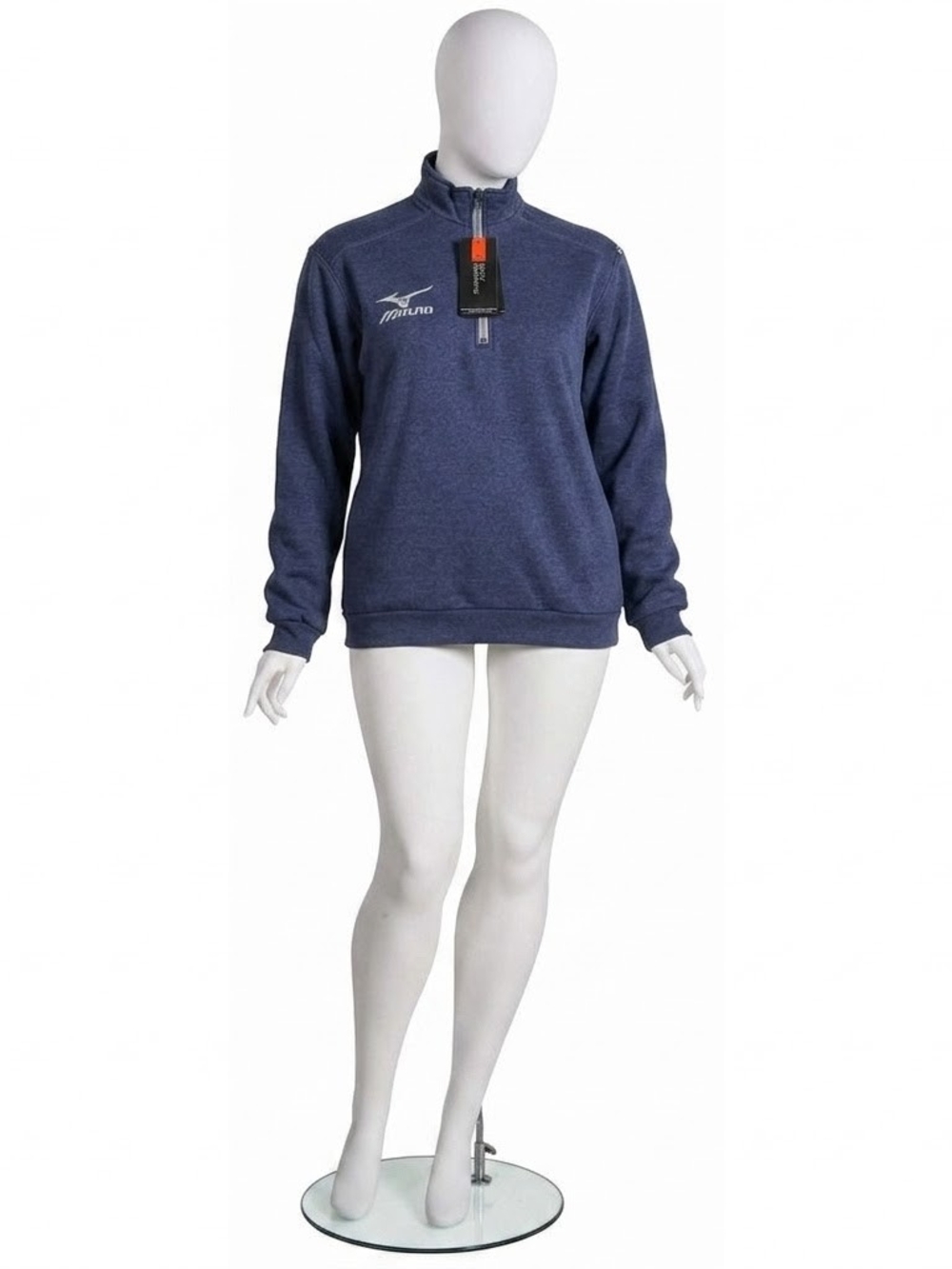 Mizuno Body Warming 1/4 Zip Fleece Sweatshirt Blue - Size XXS NWT